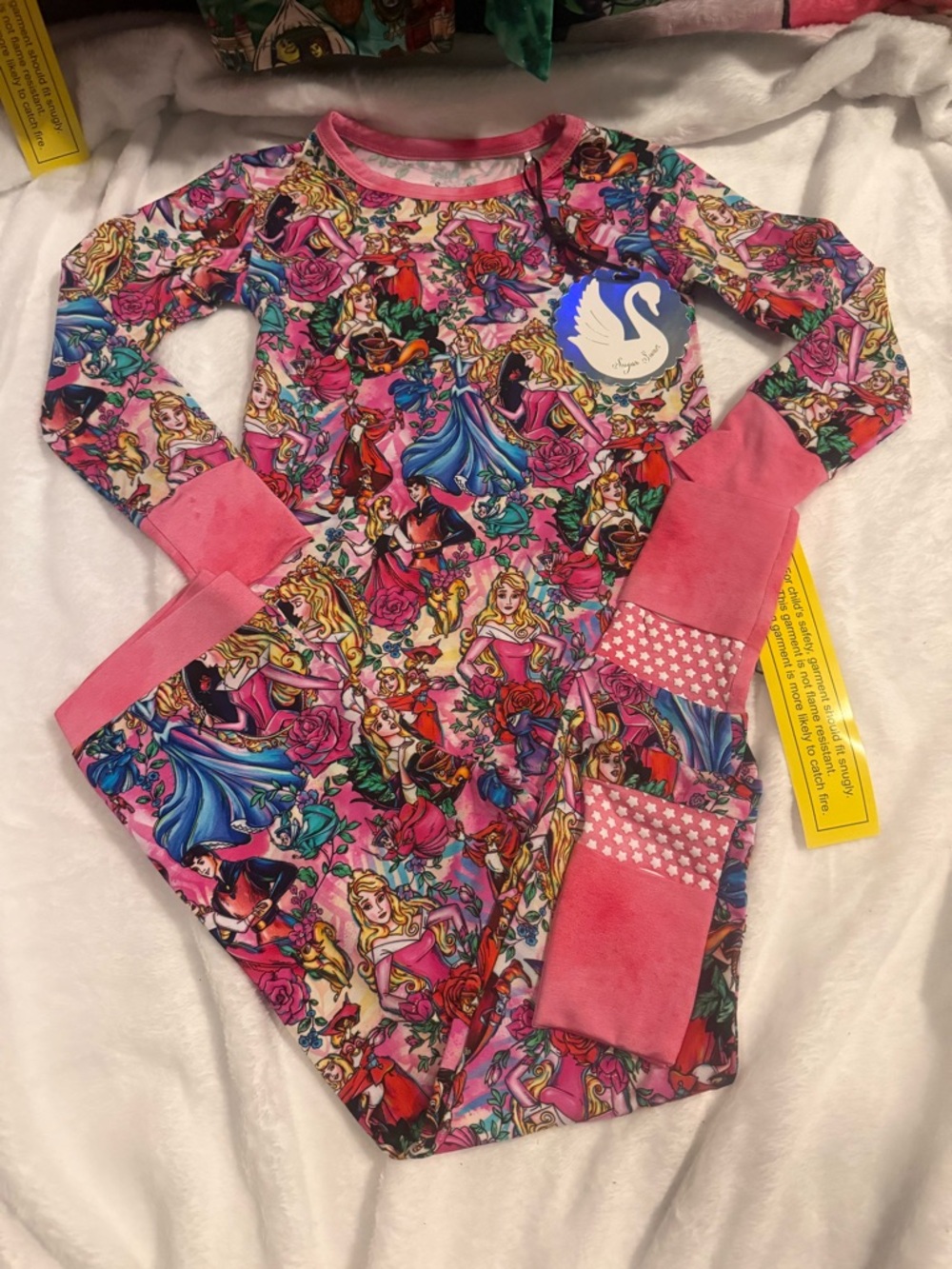 4T Sugar Swan Aurora 2 Piece Bamboo Pajama *New with Tags*